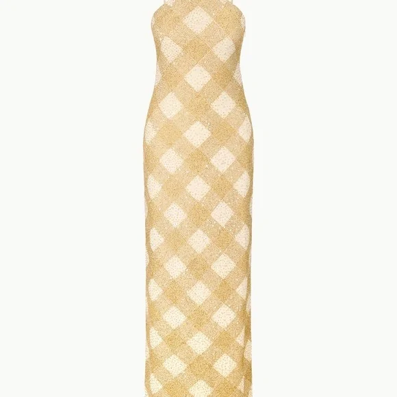 STAUD CUBISM DRESS GOLDEN HOUR - Picture 2 of 6